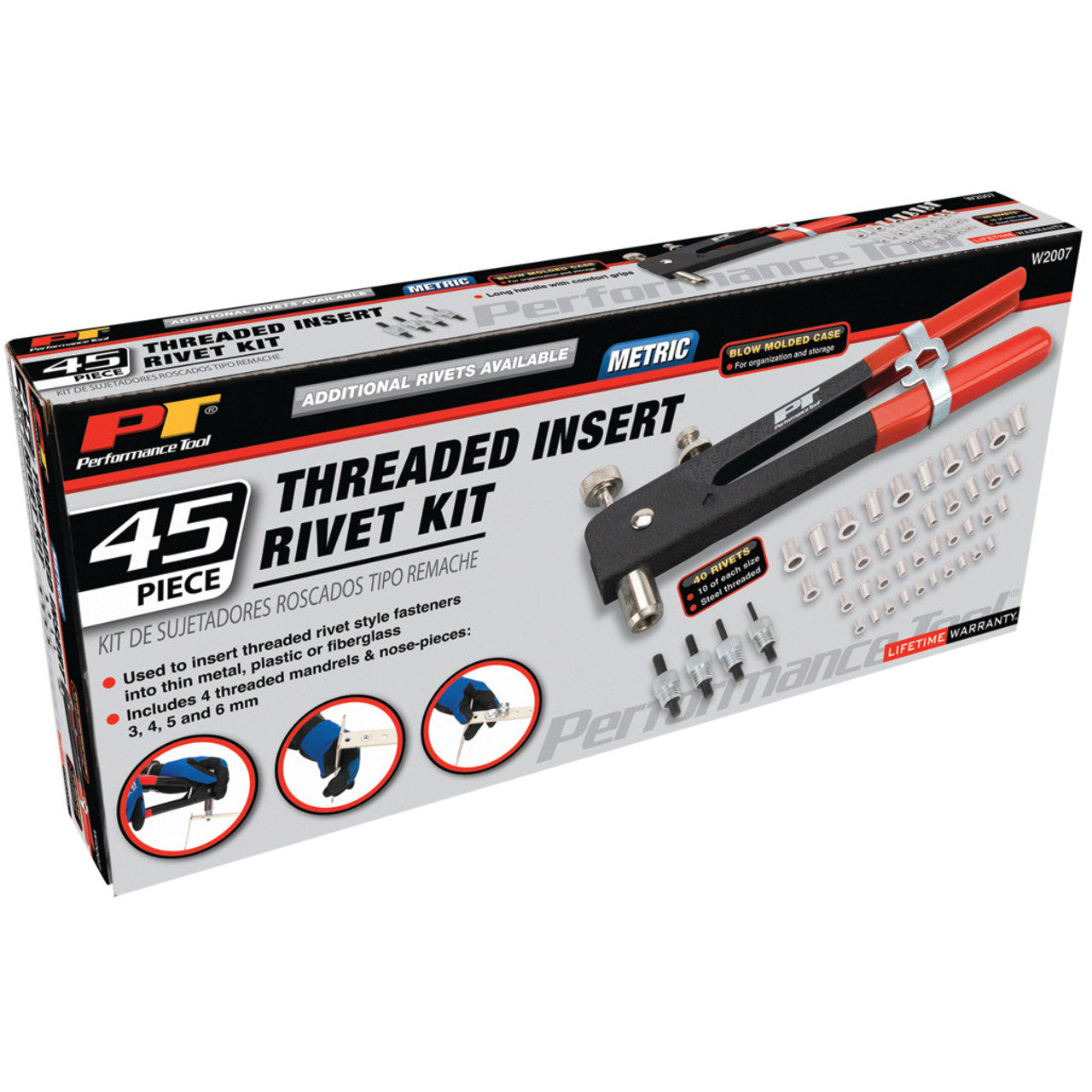 45 pc. Metric Threaded Insert Rivet Kit – The General Store Spokane