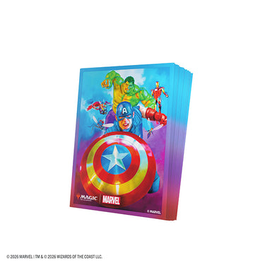 Gamegenic Card Sleeves: MTG Premium Art- Marvel Super Heroes- Captain America, Team Leader (105ct)