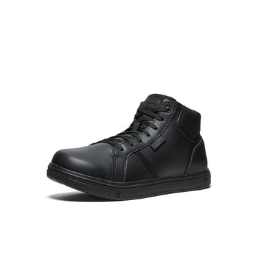Keen Men's PTC Kenton Mid Work Shoe (Soft Toe) Black/Black 13EE