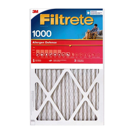 Filtrete 24 in. W X 18 in. H X 1 in. D Polyester 1000 MERV Pleated Allergen Air Filter 1 pk