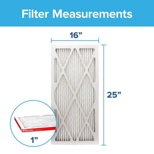 Filtrete 16 in. W X 25 in. H X 1 in. D 11 MERV Pleated Allergen Air Filter 1 pk