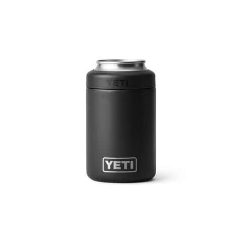 YETI Rambler 12 oz Black BPA Free Colster Can Insulator