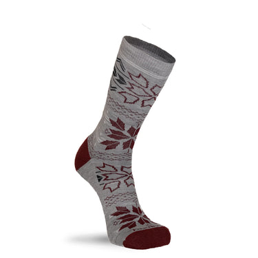 Fox River Fair Isle Medium Weight Crew Hiking Sock (Grey) Size S
