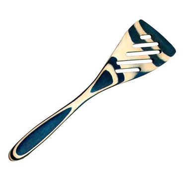 Island Bamboo Pakka Mini Slotted Spatula Blue