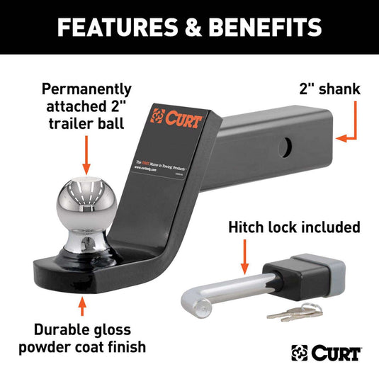 CURT 7500 lb. cap. 2 in. Towing Starter Kit