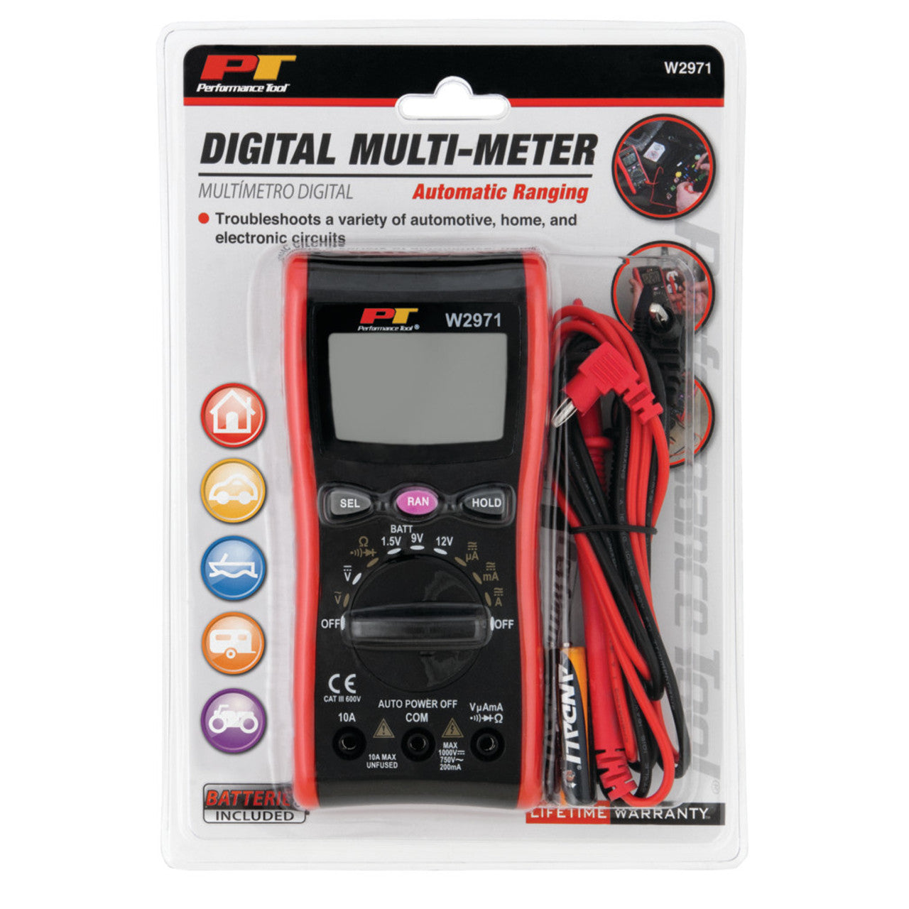 Pinetools Multimeter Performance Tool Digital Multimeter Tester w/Auto Ranging – The General ...