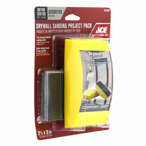 Ace 2-5/8 in. W X 5 in. L Assorted 150 Grit Sanding Block Kit