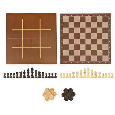 Cardinal Classics Chess, Checkers, and Tic Tac Toe Set