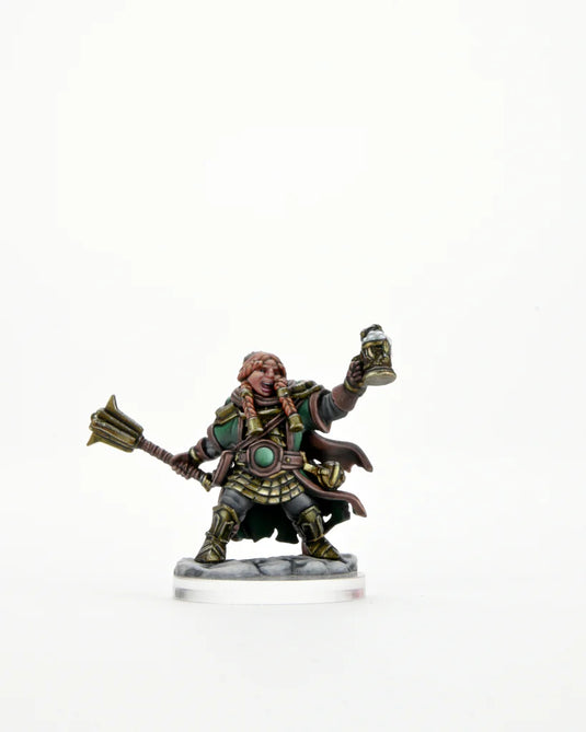 D&D FRAMEWORKS: DWARF CLERIC FEMALE - UNPAINTED AND UNASSEMBLED