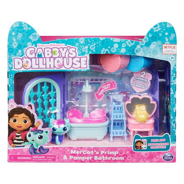 Gabby's Dollhouse Deluxe Room Mercats Primp & Pamper Bathroom