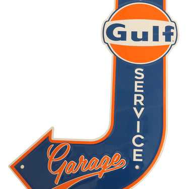 Gulf Service Garage Bent Arrow Sign