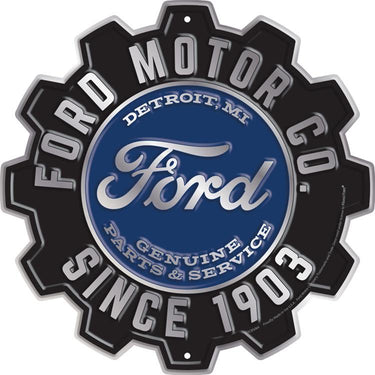 Genuine Ford Parts Detroit Michigan Sign