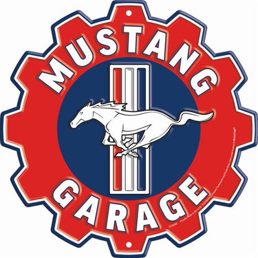 Mustang Garage Aluminum Sign