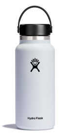 Hydro Flask 32oz Wide Mouth 2.0 Flex Cap White