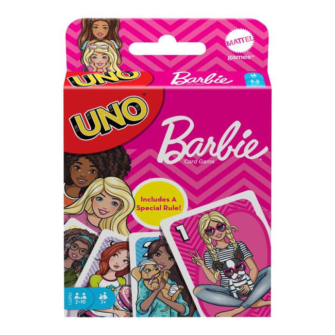 UNO Barbie Characters Matching Card Game For 2-10 Players Ages 7Y+