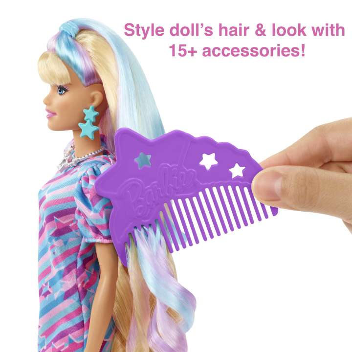 Load image into Gallery viewer, Barbie Totally Hair Star-themed Doll
