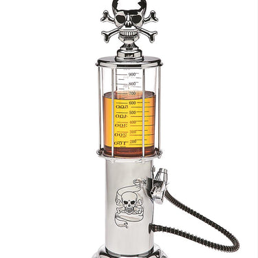 Skull and Crossbones Vintage Gas Pump Drink Dispenser
