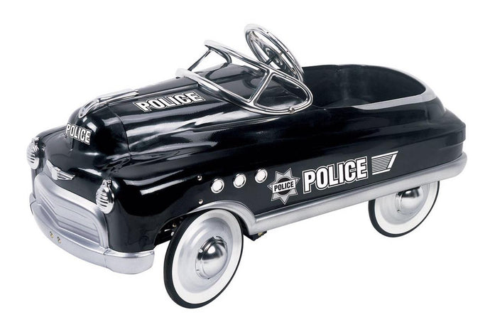COMET POLICE PEDAL CAR BLACK (In Store Only)