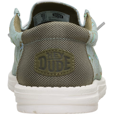 HEYDUDE Wally Bluewater Shoe (Iceberg Green/Multi) Size Men's 10