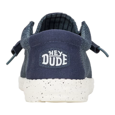HEYDUDE Wally Stretch Sox Shoe (Navy) Size Men's 9