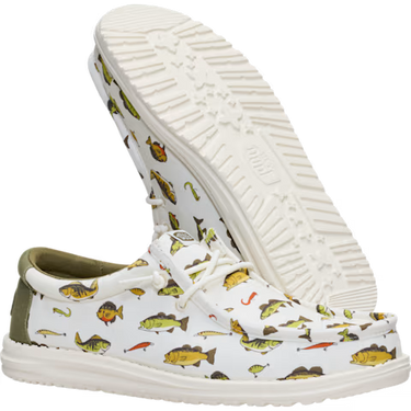 HEYDUDE Wally Cast Shoe (Egret/Multi) Size Men's 10