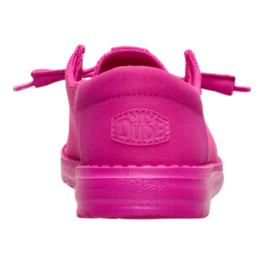 HEYDUDE Wendy Funk Mono Shoe (Fuchsia Pink) Size Women's 6