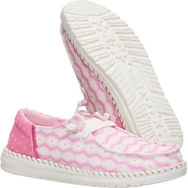HEYDUDE Wendy Funk Teton Shoe (Wild Pink/Multi) Size Women's 6