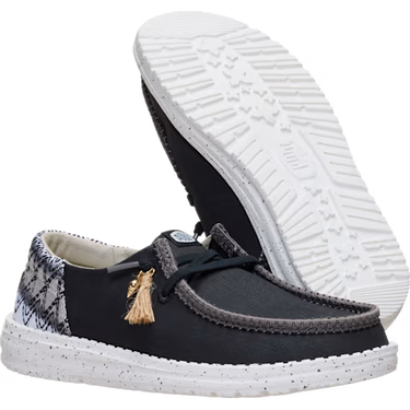 HEYDUDE Wendy Funk Beach Woven Shoe (Black/Multi) Size Women's 6