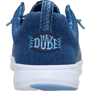 HEYDUDE Wally Hey2O Mesh Shoe (Navy Blazer/White) Men's 8