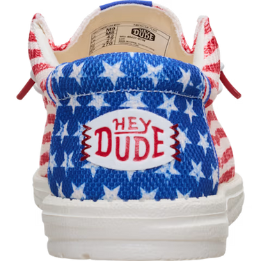 HEYDUDE Wally Americana Mesh Shoe (American Flag) Size Men's 10