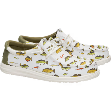 HEYDUDE Wally Cast Shoe (Egret/Multi) Size Men's 10