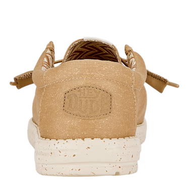 HEYDUDE Wally Stretch Canvas Shoe (Tan) Size Men's 9