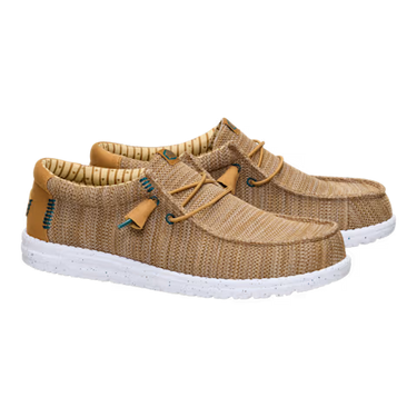HEYDUDE Wally Stretch Sox Shoe (Brown/Multi) Size Men's 8