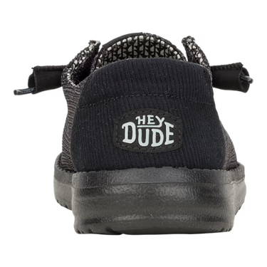 HEYDUDE Wendy Stretch Sox Shoe (Black/Black) Size Women's 6