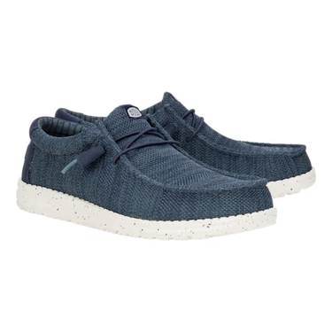 HEYDUDE Wally Stretch Sox Shoe (Navy) Size Men's 9