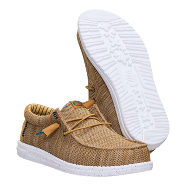 HEYDUDE Wally Stretch Sox Shoe (Brown/Multi) Size Men's 8