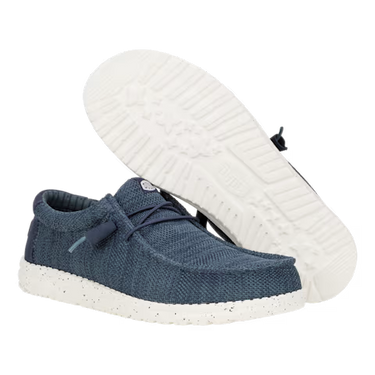 HEYDUDE Wally Stretch Sox Shoe (Navy) Size Men's 9