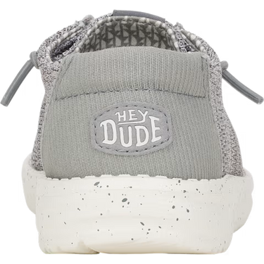 HEYDUDE Wally Youth Stretch Sox Shoe (Grey) Size C12
