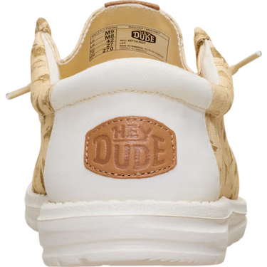 HEYDUDE Wally Fly Fishing Shoe (Boulder Tan/Egret) Size Men's 8
