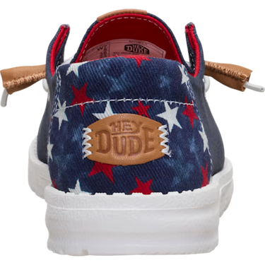 HEYDUDE Wendy Americana Stars Shoe (Navy/Multi) Size Women's 7