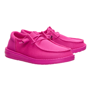 HEYDUDE Wendy Funk Mono Shoe (Fuchsia Pink) Size Women's 6