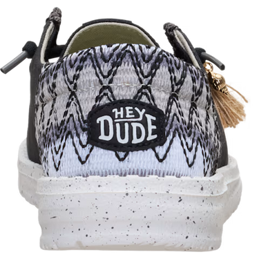 HEYDUDE Wendy Funk Beach Woven Shoe (Black/Multi) Size Women's 6
