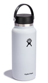 Hydro Flask 32oz Wide Mouth 2.0 Flex Cap White