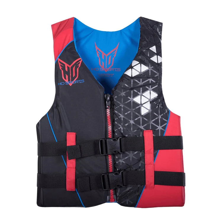 Load image into Gallery viewer, HO MENS INFINITE CGA LIFE JACKET IN BLACK / RED Large
