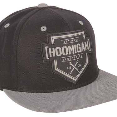 Hoonigan Bracket X SS Black Flat Brim Hat