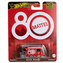 Hot Wheels Pop Culture Kool Kombi in its Mattel 80th anniversary blister package
