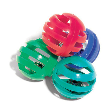 Spot Slotted Ball Cat Toy 4-Pack