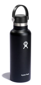 Load image into Gallery viewer, HYDRO FLASK 18OZ STAND MOUTH FLEX CAP BLACK
