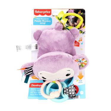 Sing & Go Purple Monkey toy in its retail package