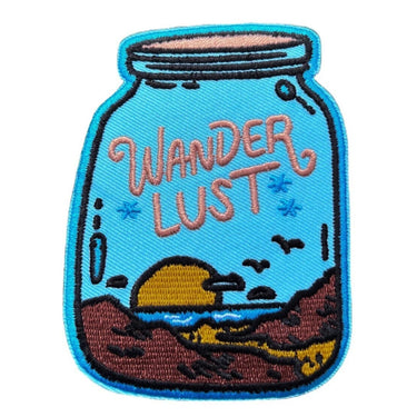 Wanderlust Embroidered Sticker Patch